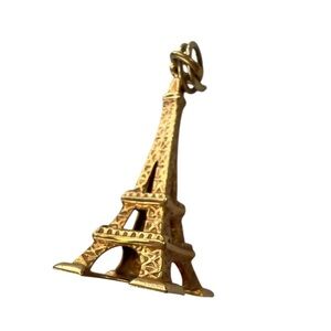 18k vintage 1950s charm collectible eiffel tower charm for charm bracelet